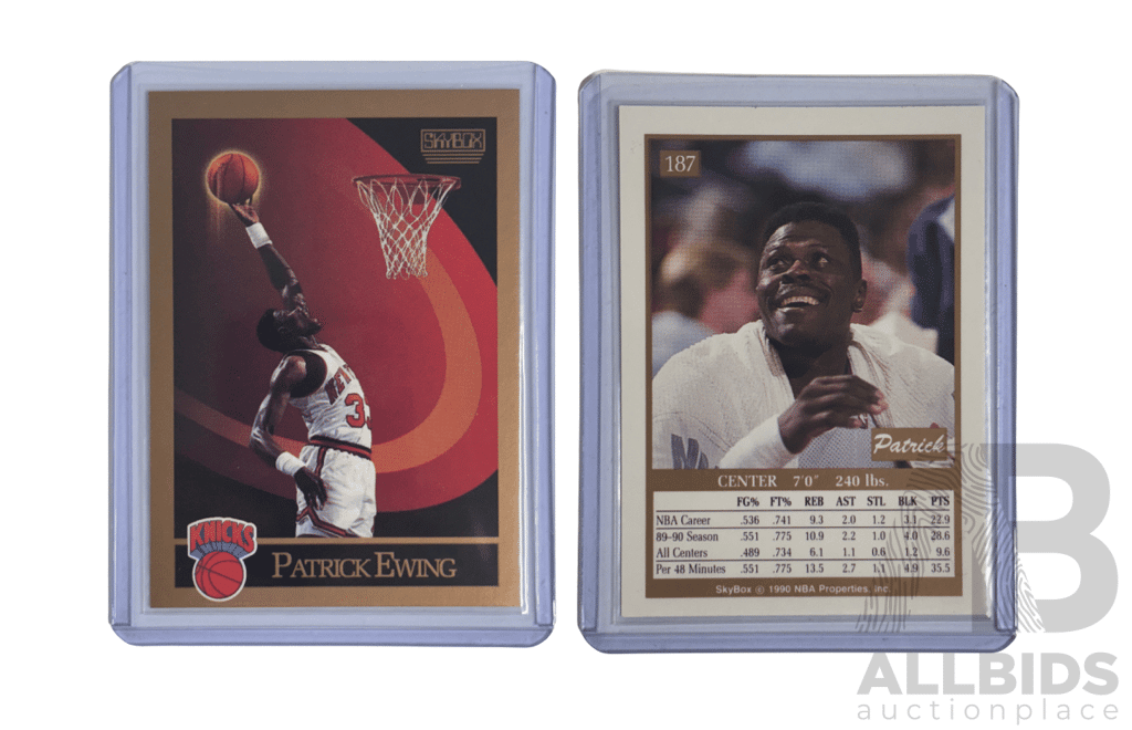 Patrick Ewing 1990 SkyBox Basketball Card