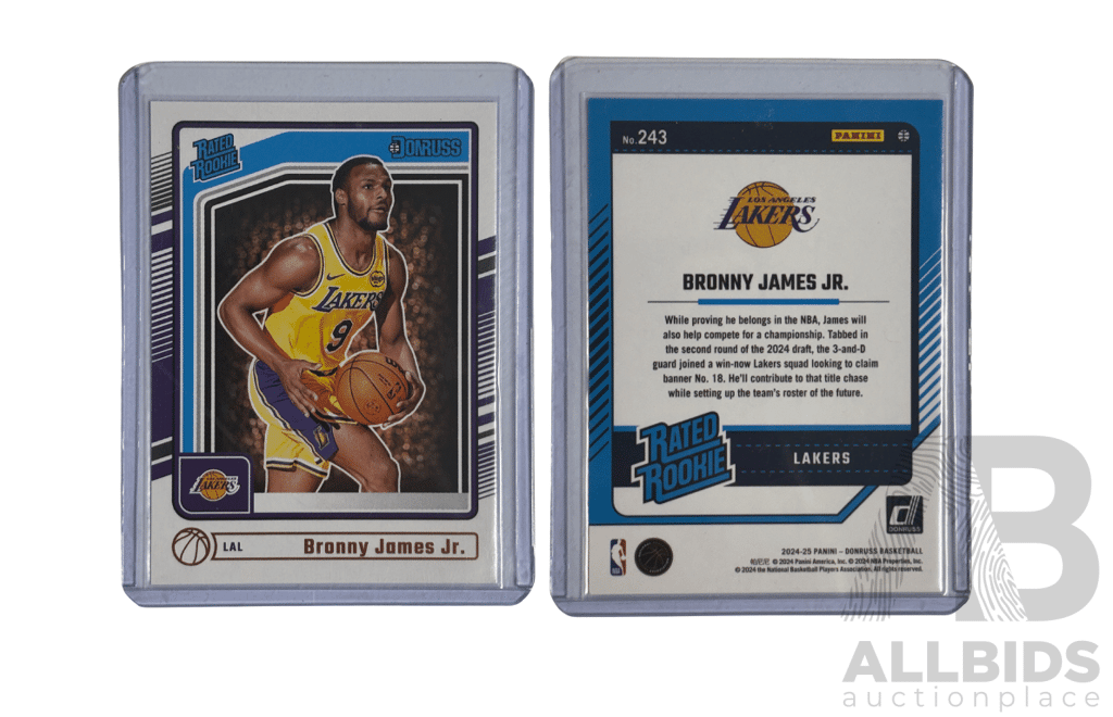 Bronny James Jr. Rated Rookie – 2024–25 Donruss Card