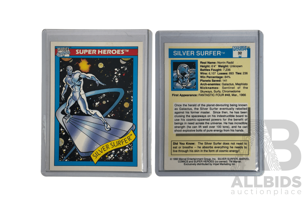 Classic Silver Surfer 1990 Marvel Universe Card 32