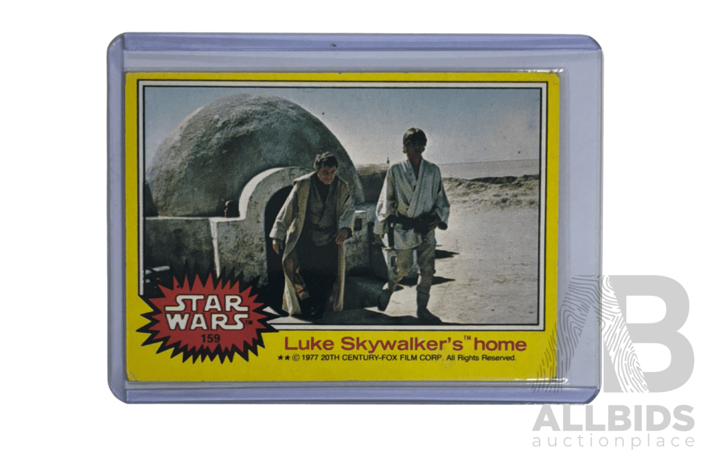 Star Wars 1977 Card 159  Luke Skywalker’s Home