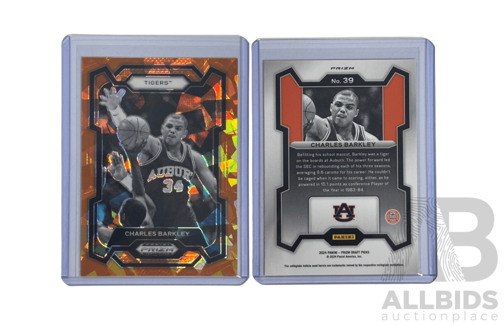 2024 Prizm Draft Picks – Charles Barkley Orange Cracked Ice 39