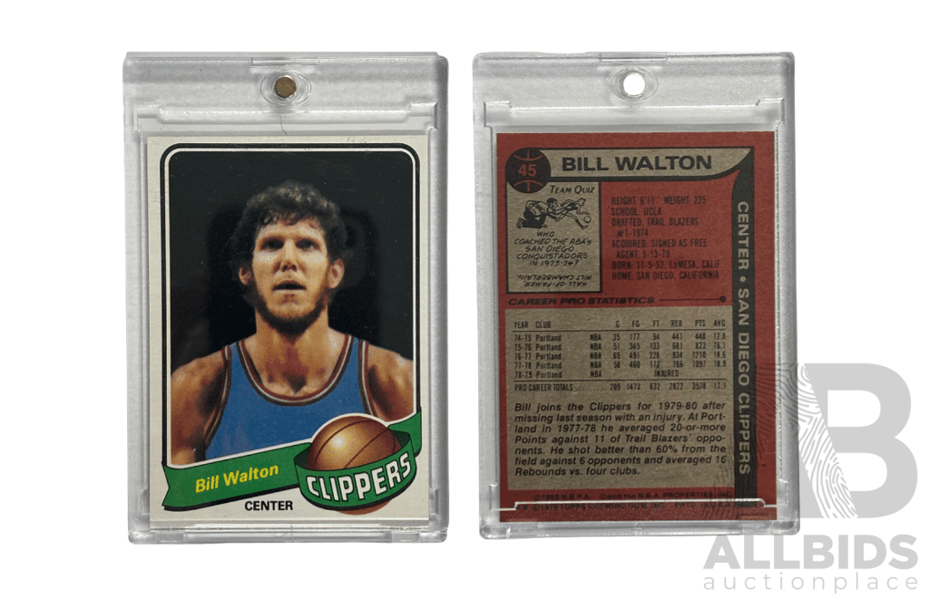 1979–80 Topps – Bill Walton Clippers 45