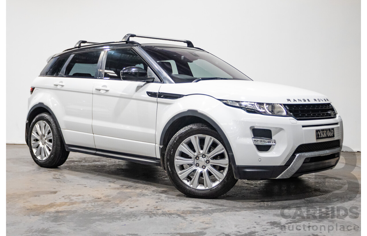 01/2015 Range Rover Evoque SD4 Dynamic (AWD) LV MY15 5D Wagon Fuji White Turbo Diesel 2.2L