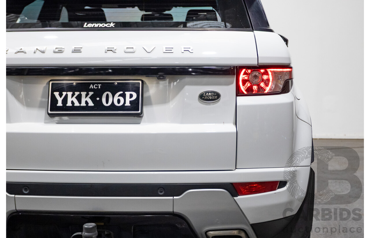 01/2015 Range Rover Evoque SD4 Dynamic (AWD) LV MY15 5D Wagon Fuji White Turbo Diesel 2.2L