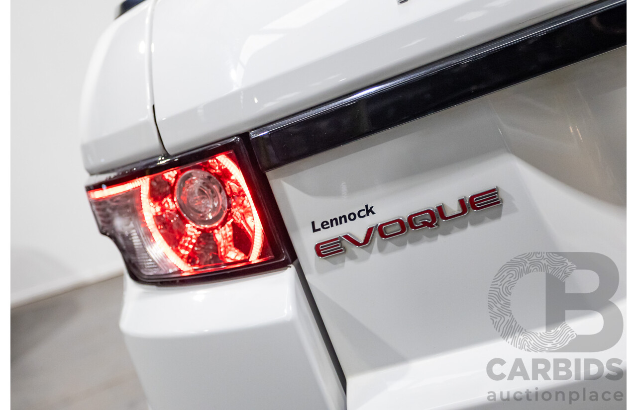 01/2015 Range Rover Evoque SD4 Dynamic (AWD) LV MY15 5D Wagon Fuji White Turbo Diesel 2.2L