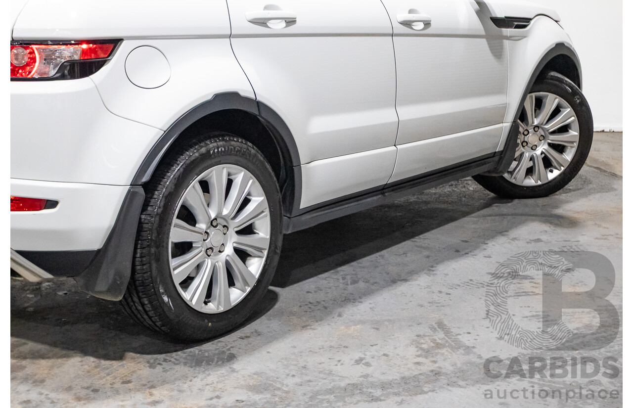 01/2015 Range Rover Evoque SD4 Dynamic (AWD) LV MY15 5D Wagon Fuji White Turbo Diesel 2.2L