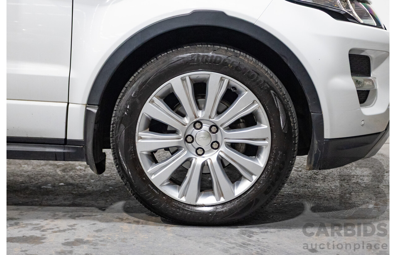 01/2015 Range Rover Evoque SD4 Dynamic (AWD) LV MY15 5D Wagon Fuji White Turbo Diesel 2.2L