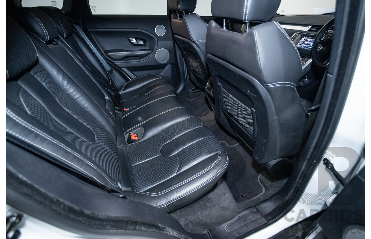 01/2015 Range Rover Evoque SD4 Dynamic (AWD) LV MY15 5D Wagon Fuji White Turbo Diesel 2.2L