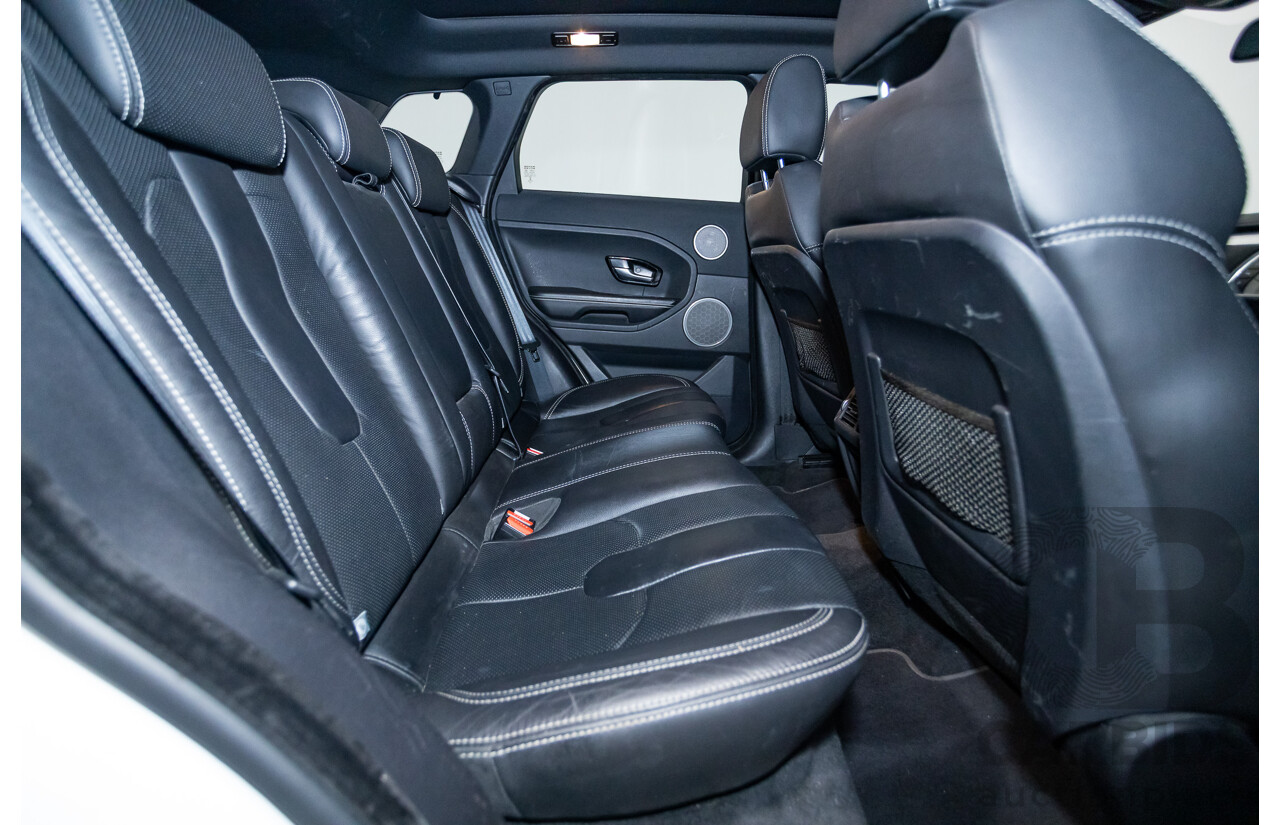 01/2015 Range Rover Evoque SD4 Dynamic (AWD) LV MY15 5D Wagon Fuji White Turbo Diesel 2.2L