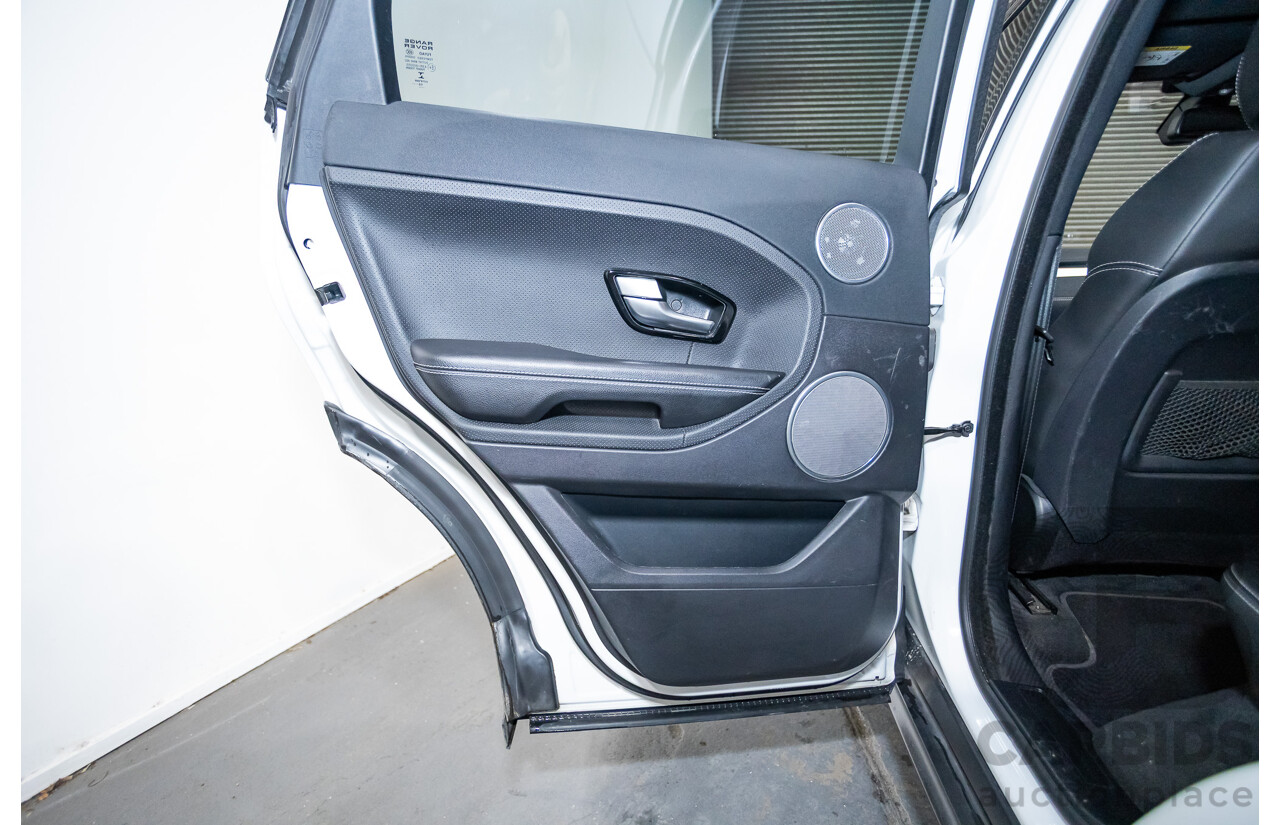 01/2015 Range Rover Evoque SD4 Dynamic (AWD) LV MY15 5D Wagon Fuji White Turbo Diesel 2.2L