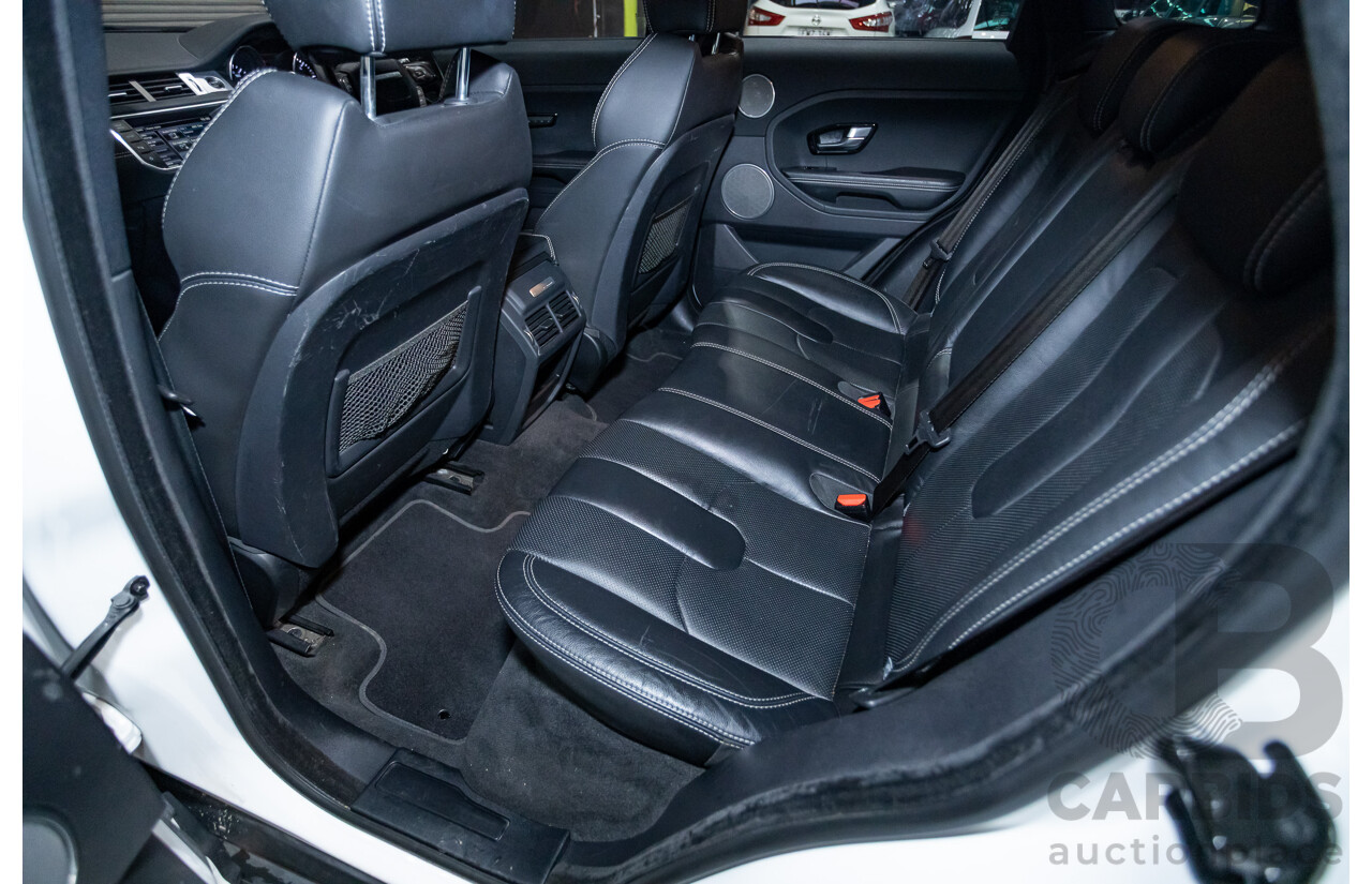 01/2015 Range Rover Evoque SD4 Dynamic (AWD) LV MY15 5D Wagon Fuji White Turbo Diesel 2.2L