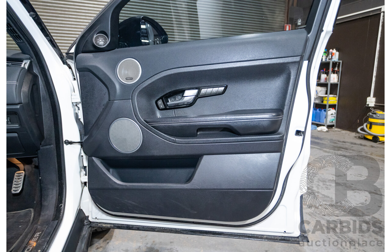 01/2015 Range Rover Evoque SD4 Dynamic (AWD) LV MY15 5D Wagon Fuji White Turbo Diesel 2.2L