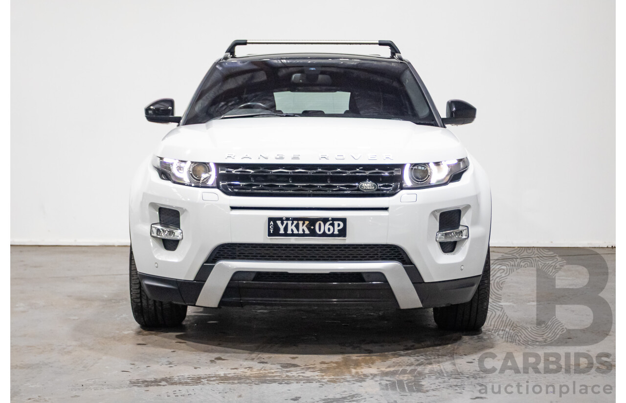 01/2015 Range Rover Evoque SD4 Dynamic (AWD) LV MY15 5D Wagon Fuji White Turbo Diesel 2.2L
