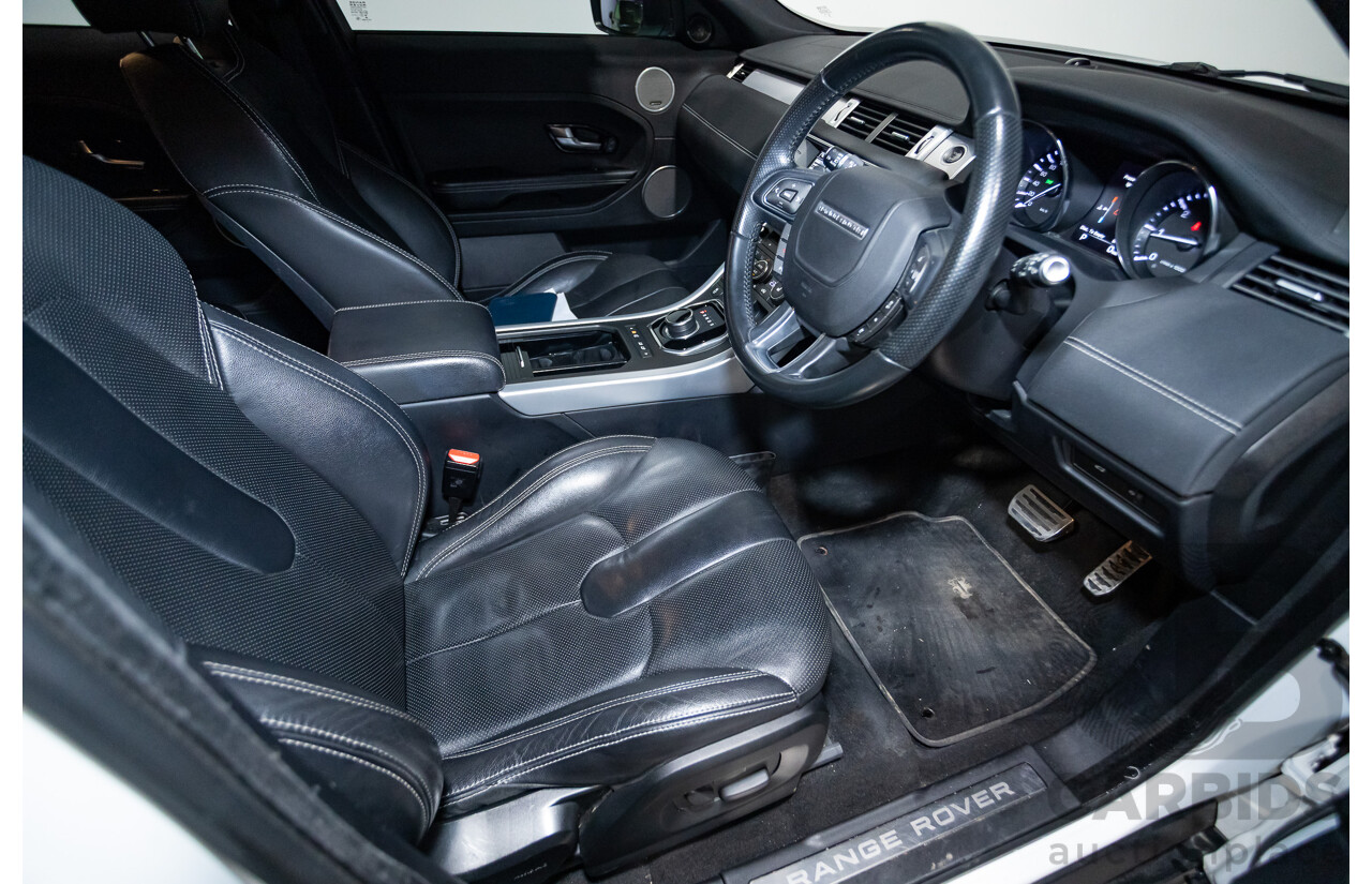 01/2015 Range Rover Evoque SD4 Dynamic (AWD) LV MY15 5D Wagon Fuji White Turbo Diesel 2.2L