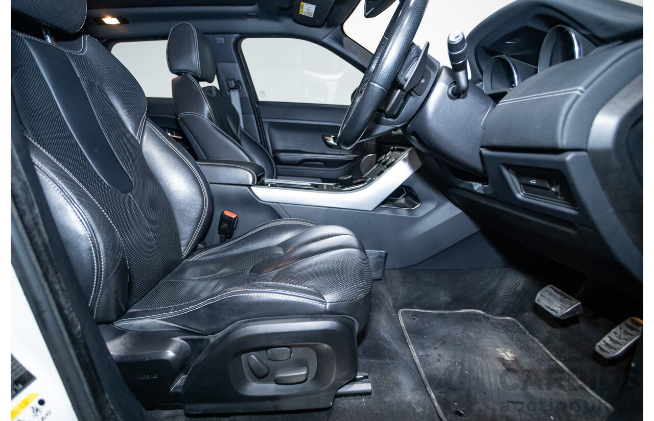 01/2015 Range Rover Evoque SD4 Dynamic (AWD) LV MY15 5D Wagon Fuji White Turbo Diesel 2.2L