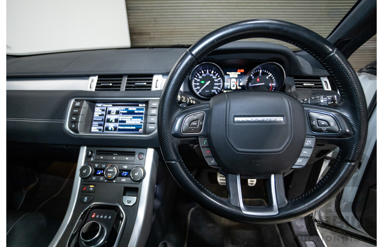 01/2015 Range Rover Evoque SD4 Dynamic (AWD) LV MY15 5D Wagon Fuji White Turbo Diesel 2.2L