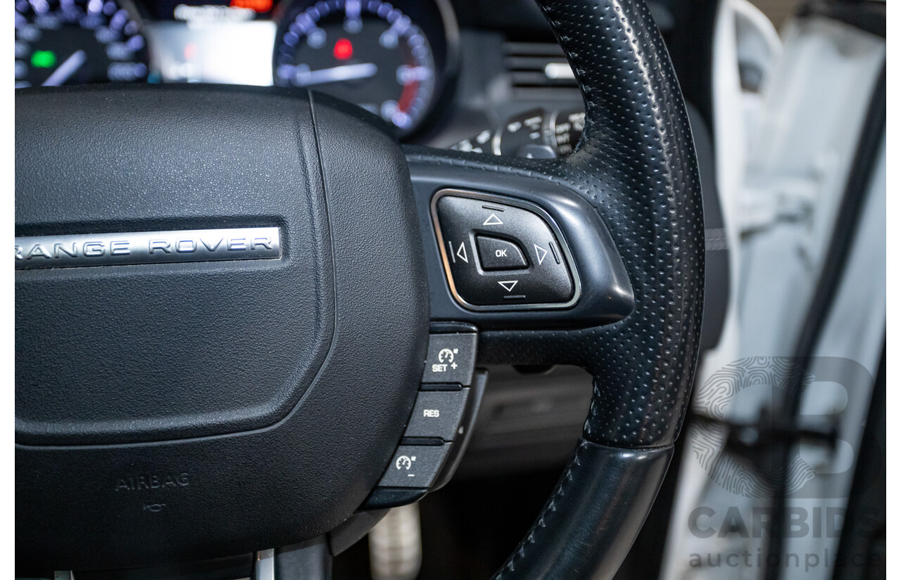 01/2015 Range Rover Evoque SD4 Dynamic (AWD) LV MY15 5D Wagon Fuji White Turbo Diesel 2.2L