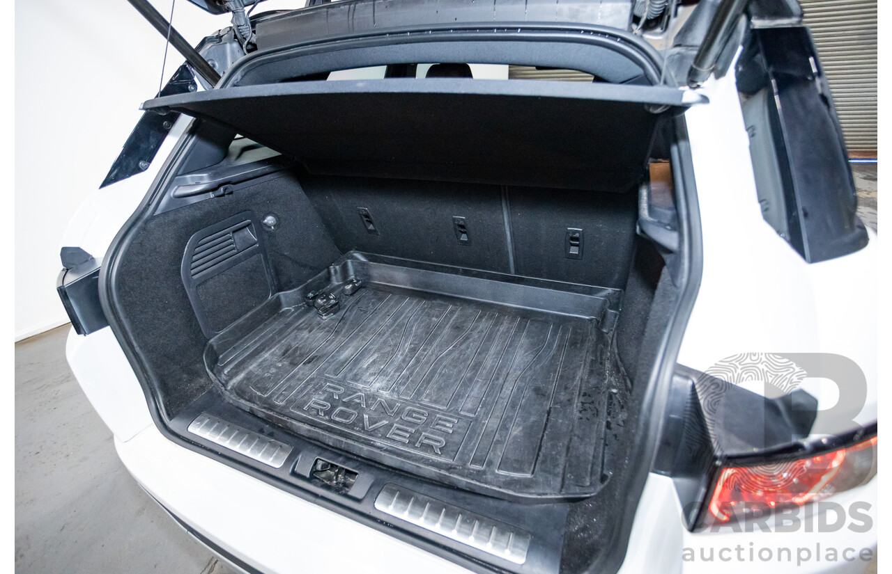 01/2015 Range Rover Evoque SD4 Dynamic (AWD) LV MY15 5D Wagon Fuji White Turbo Diesel 2.2L