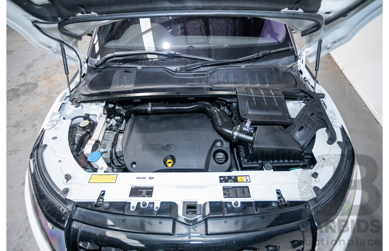 01/2015 Range Rover Evoque SD4 Dynamic (AWD) LV MY15 5D Wagon Fuji White Turbo Diesel 2.2L