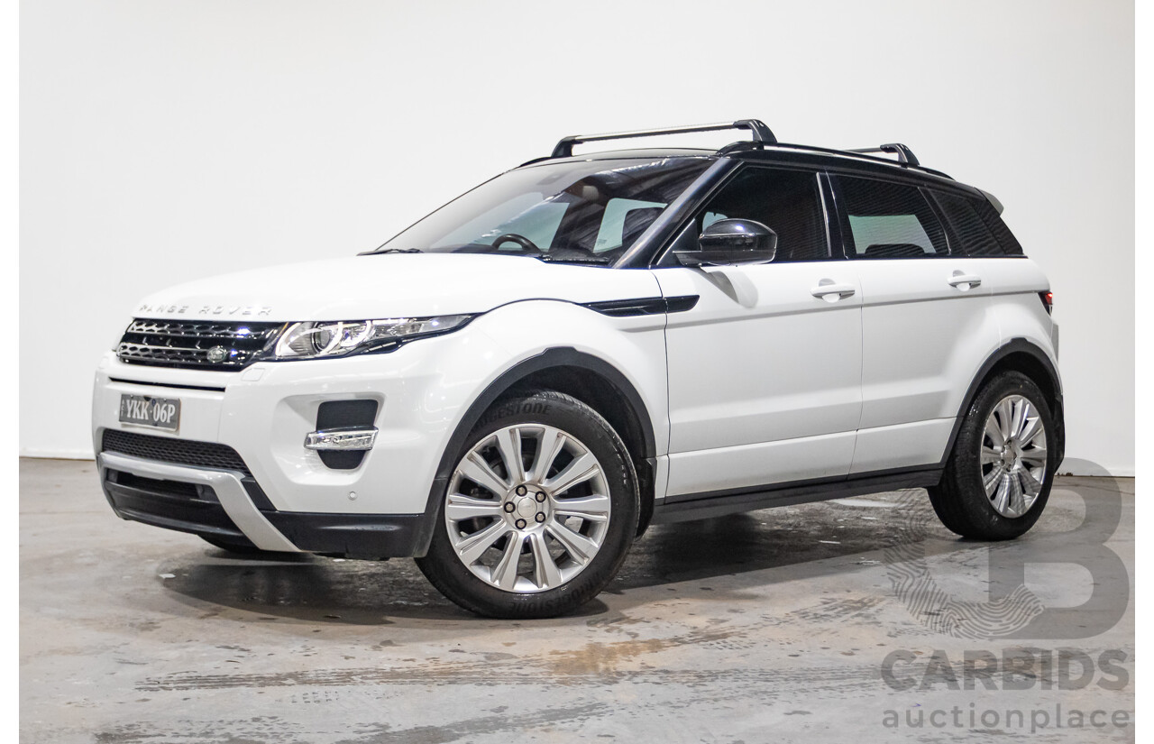 01/2015 Range Rover Evoque SD4 Dynamic (AWD) LV MY15 5D Wagon Fuji White Turbo Diesel 2.2L