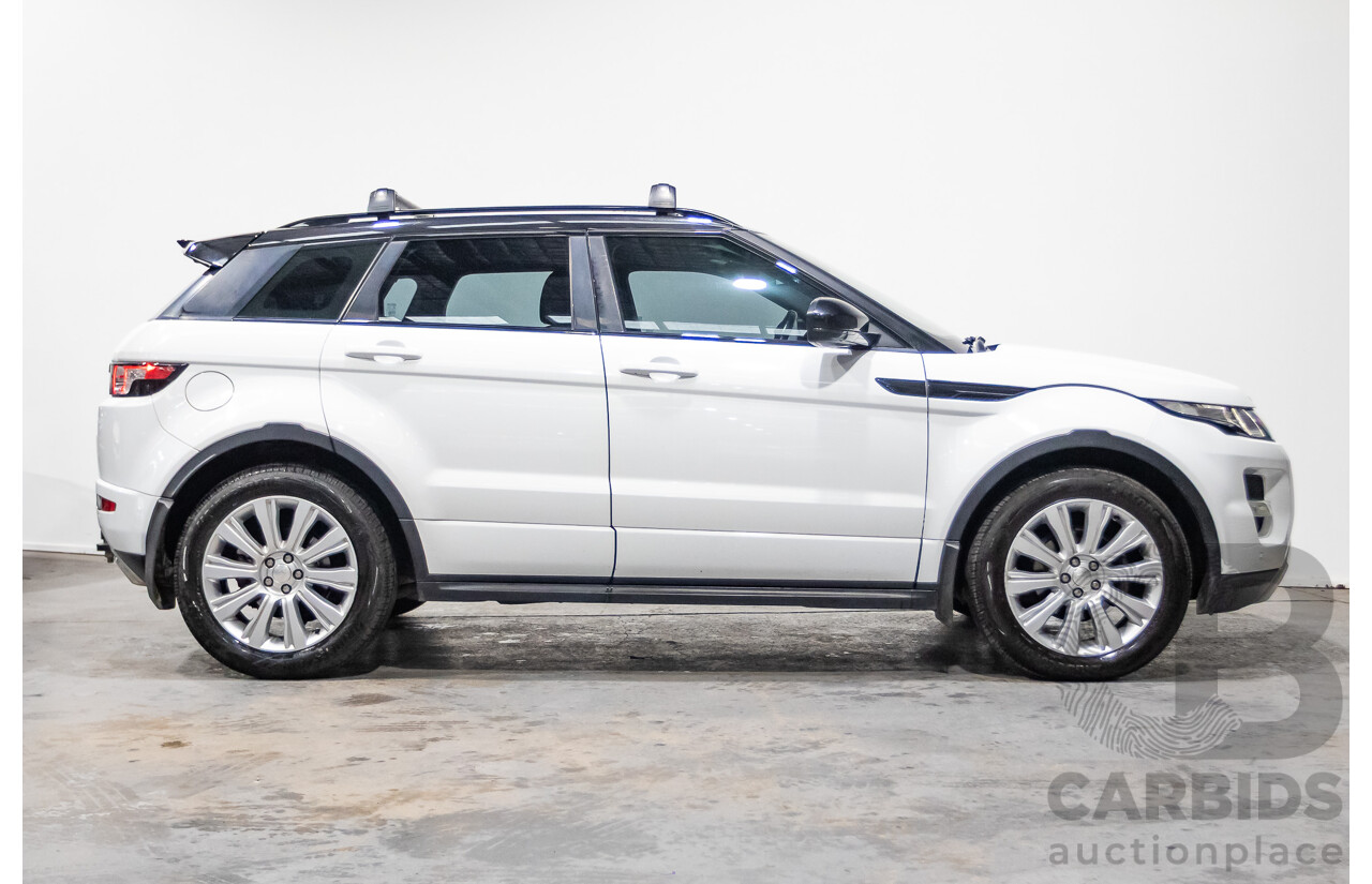 01/2015 Range Rover Evoque SD4 Dynamic (AWD) LV MY15 5D Wagon Fuji White Turbo Diesel 2.2L