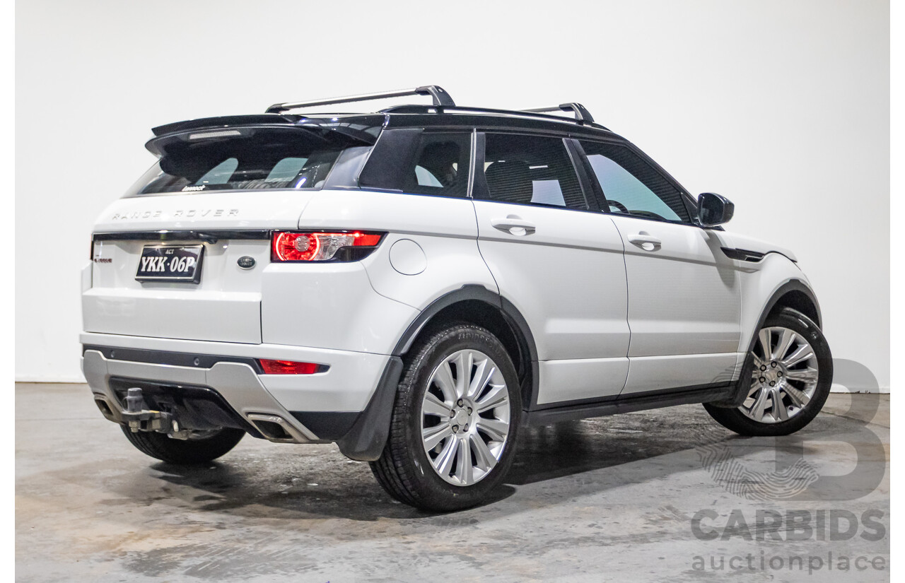 01/2015 Range Rover Evoque SD4 Dynamic (AWD) LV MY15 5D Wagon Fuji White Turbo Diesel 2.2L