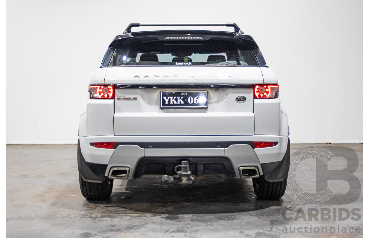 01/2015 Range Rover Evoque SD4 Dynamic (AWD) LV MY15 5D Wagon Fuji White Turbo Diesel 2.2L