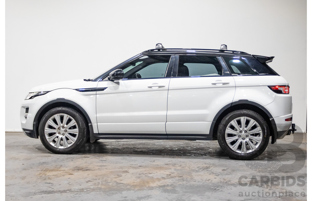 01/2015 Range Rover Evoque SD4 Dynamic (AWD) LV MY15 5D Wagon Fuji White Turbo Diesel 2.2L