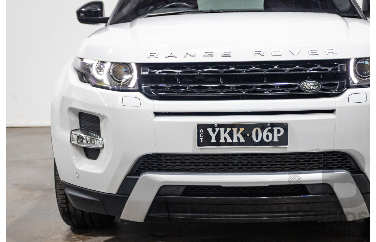 01/2015 Range Rover Evoque SD4 Dynamic (AWD) LV MY15 5D Wagon Fuji White Turbo Diesel 2.2L