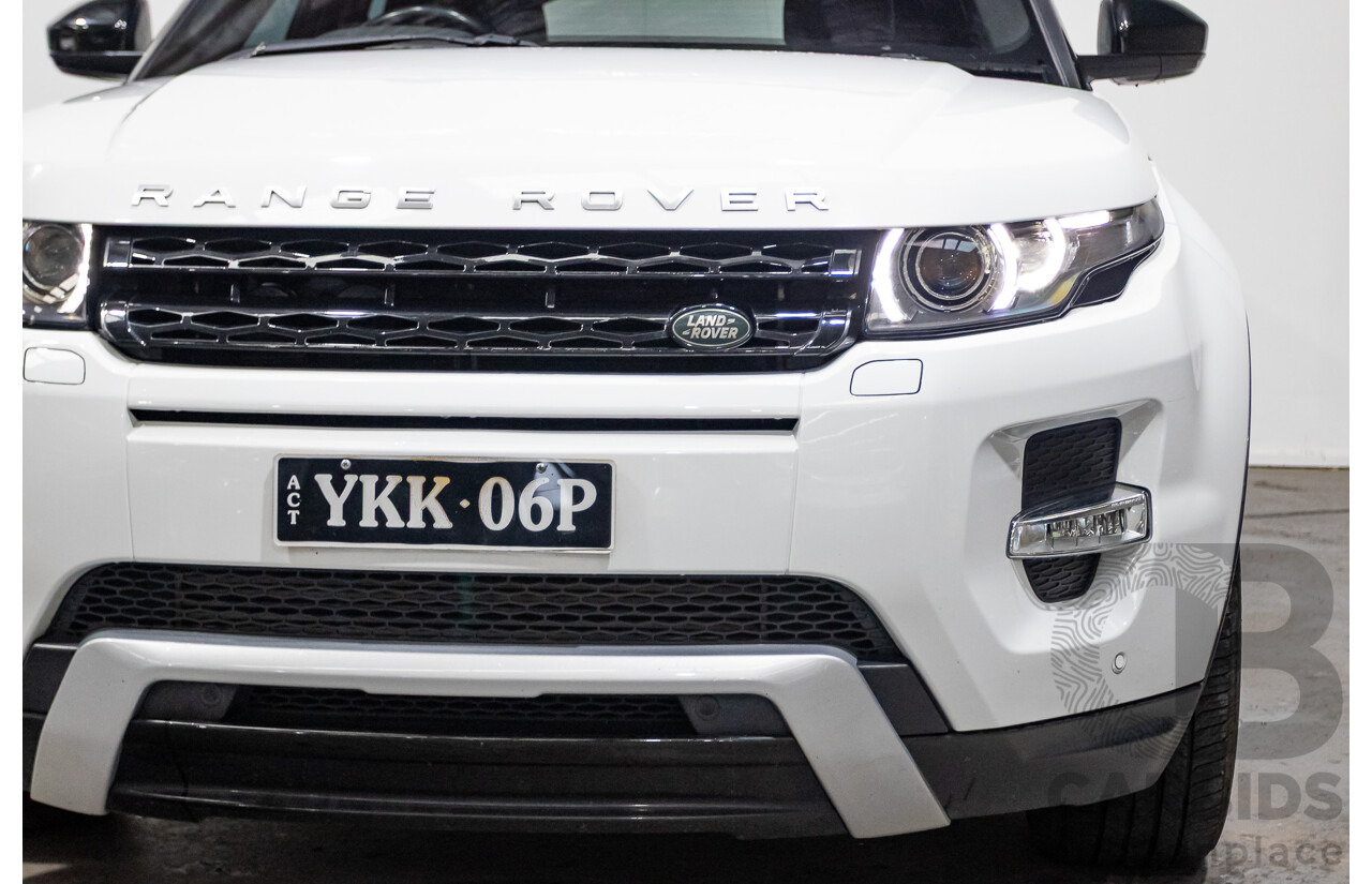 01/2015 Range Rover Evoque SD4 Dynamic (AWD) LV MY15 5D Wagon Fuji White Turbo Diesel 2.2L
