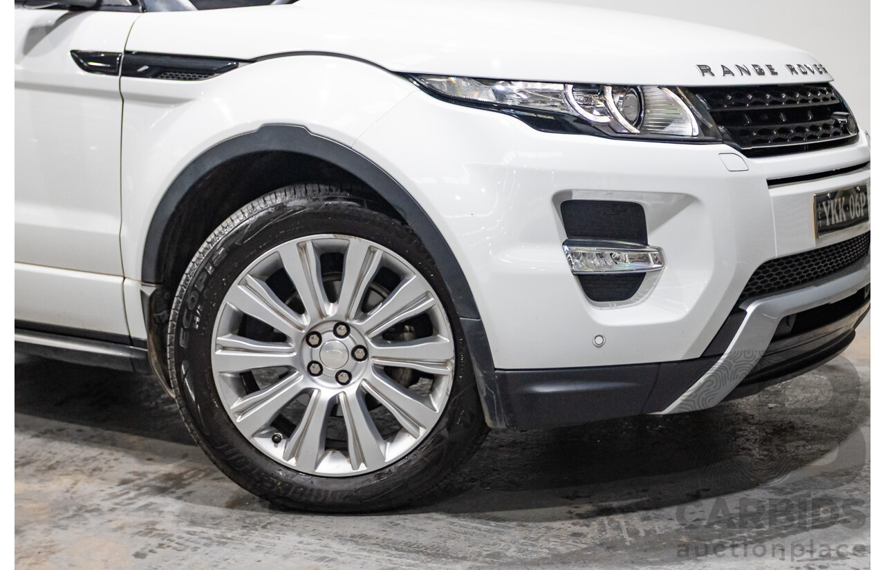 01/2015 Range Rover Evoque SD4 Dynamic (AWD) LV MY15 5D Wagon Fuji White Turbo Diesel 2.2L