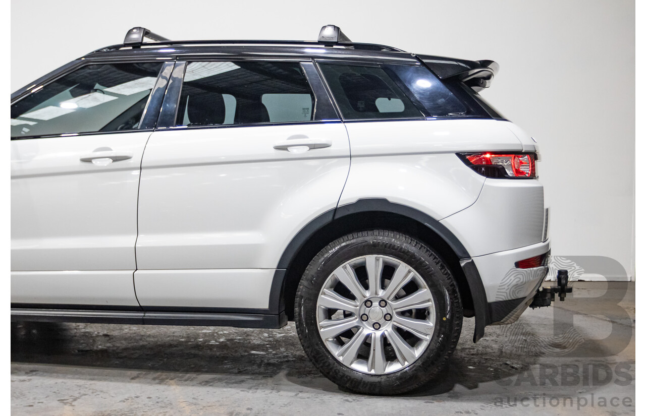 01/2015 Range Rover Evoque SD4 Dynamic (AWD) LV MY15 5D Wagon Fuji White Turbo Diesel 2.2L