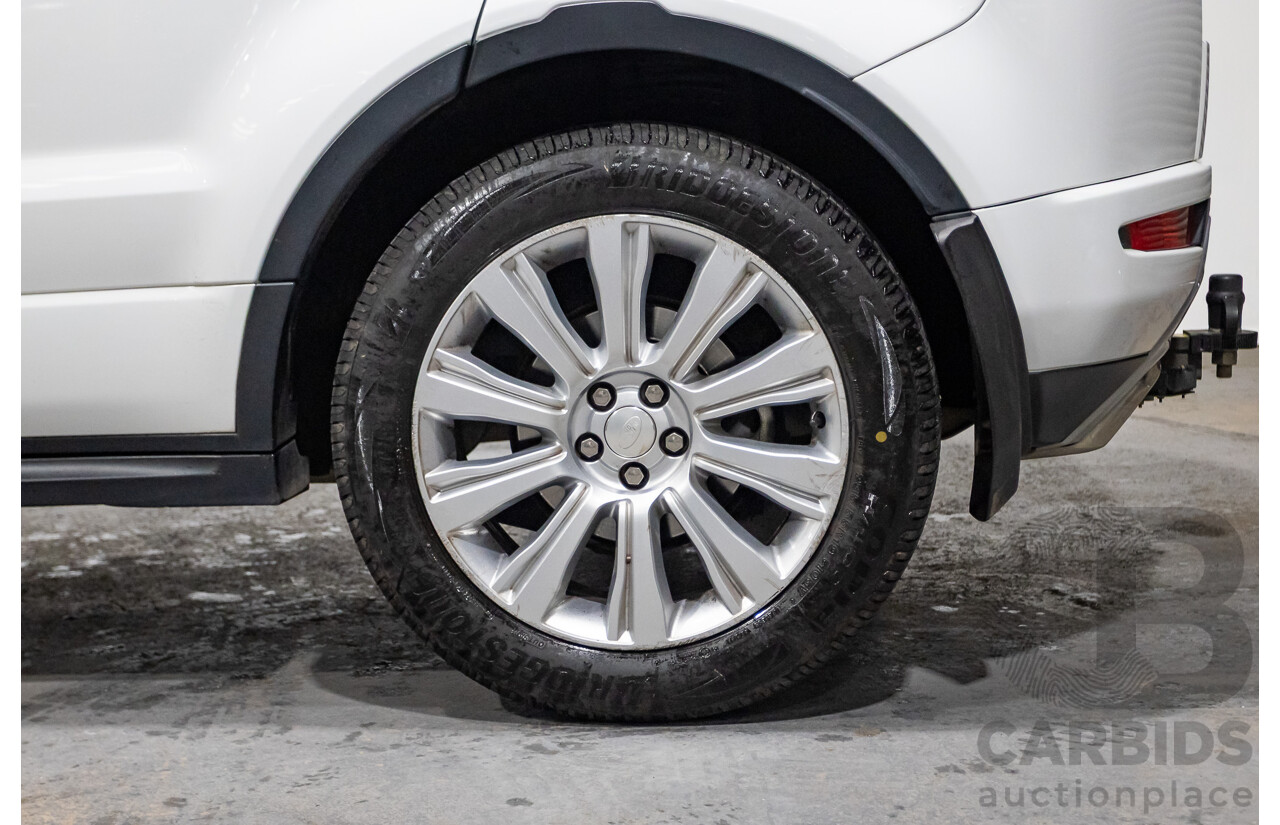 01/2015 Range Rover Evoque SD4 Dynamic (AWD) LV MY15 5D Wagon Fuji White Turbo Diesel 2.2L