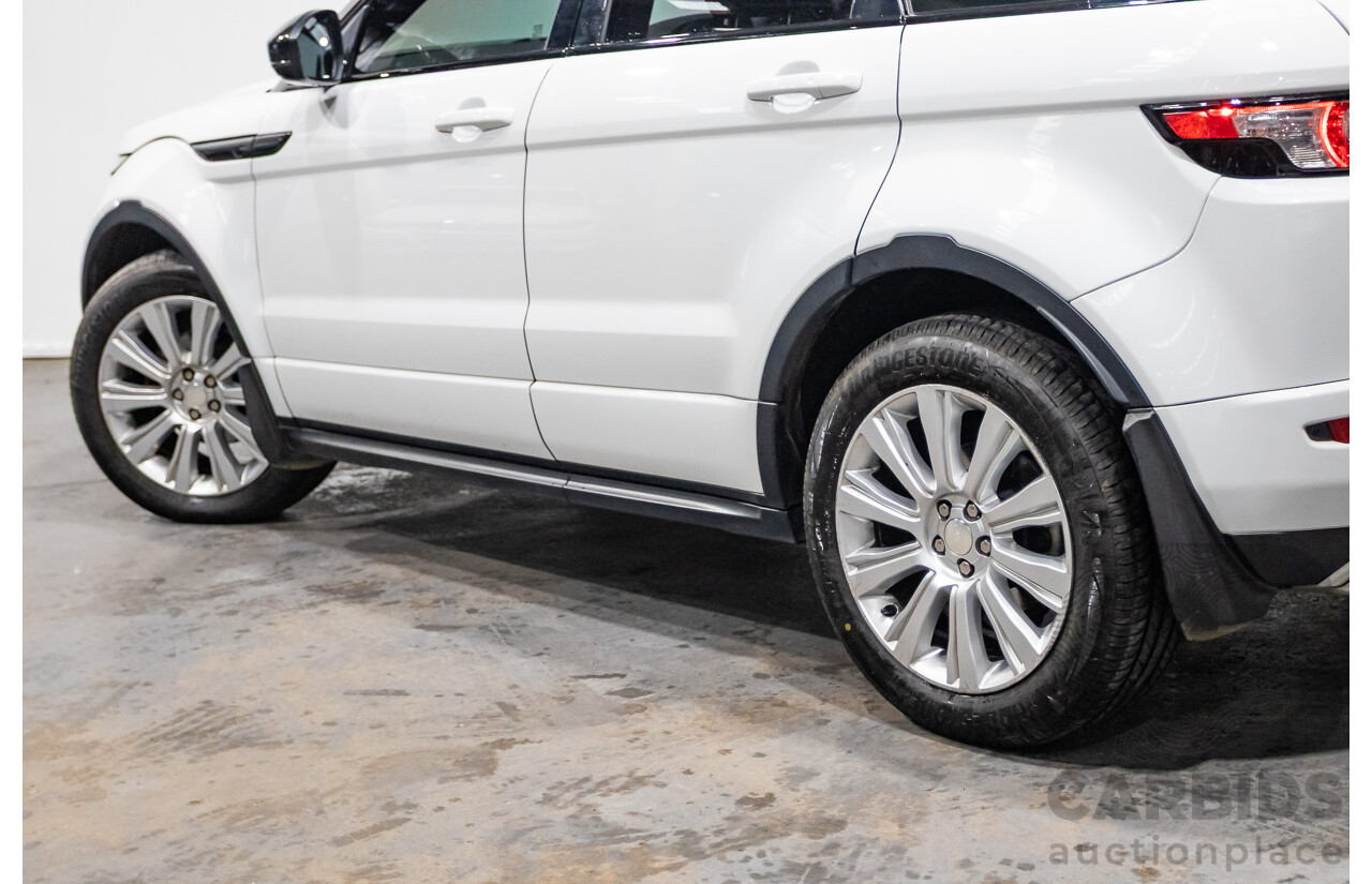 01/2015 Range Rover Evoque SD4 Dynamic (AWD) LV MY15 5D Wagon Fuji White Turbo Diesel 2.2L