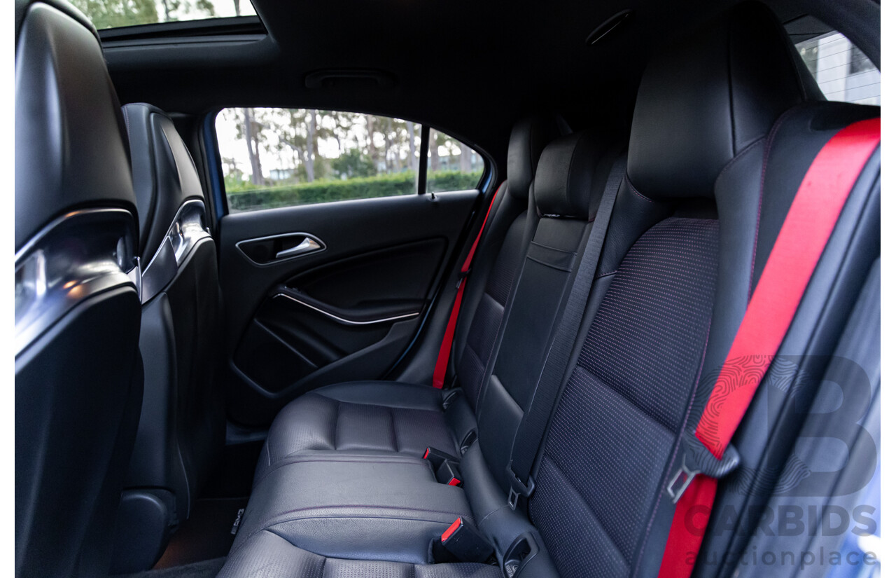 1/2015 Mercedes-Benz A45 AMG 176 MY15 5d Hatchback South Sea Blue Metallic Turbo 2.0L