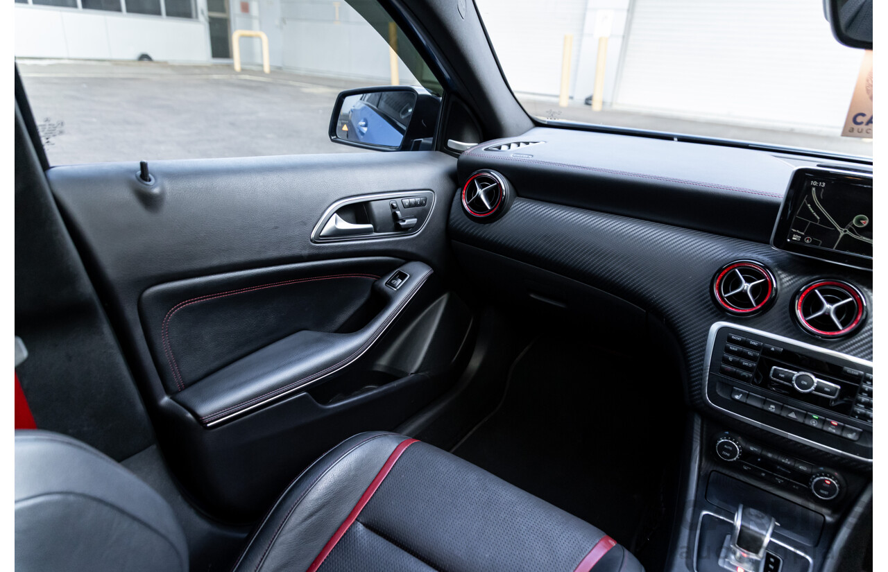 1/2015 Mercedes-Benz A45 AMG 176 MY15 5d Hatchback South Sea Blue Metallic Turbo 2.0L