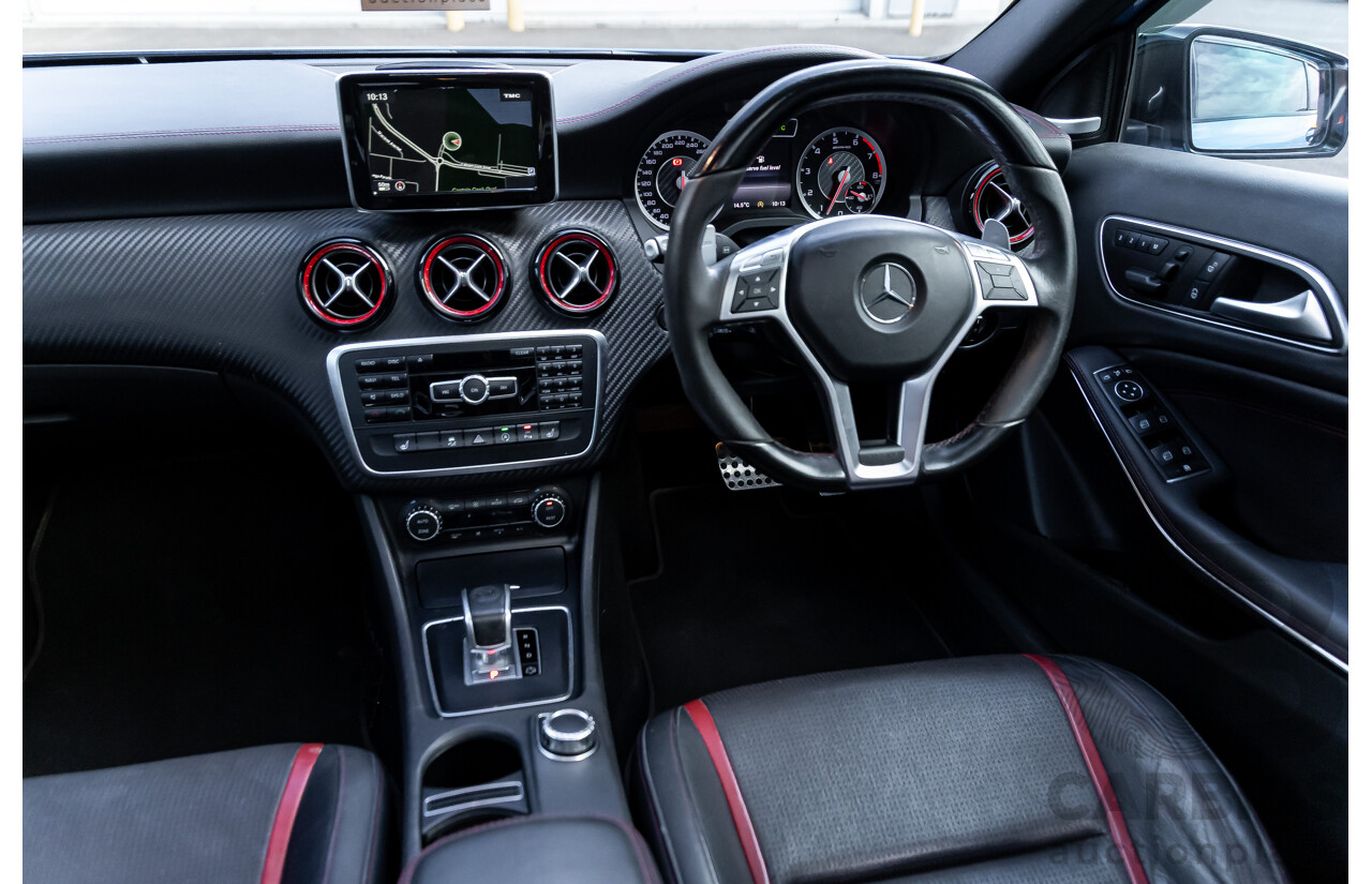 1/2015 Mercedes-Benz A45 AMG 176 MY15 5d Hatchback South Sea Blue Metallic Turbo 2.0L