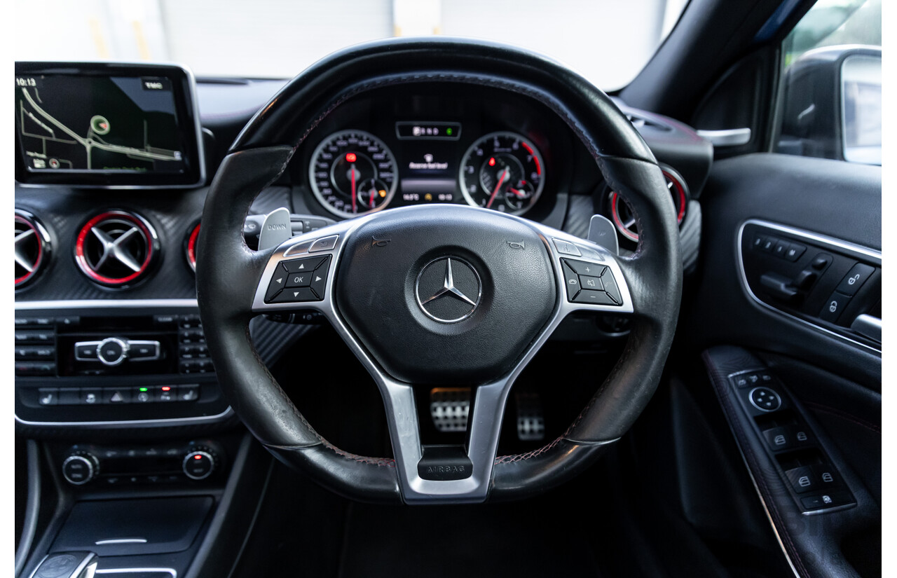 1/2015 Mercedes-Benz A45 AMG 176 MY15 5d Hatchback South Sea Blue Metallic Turbo 2.0L