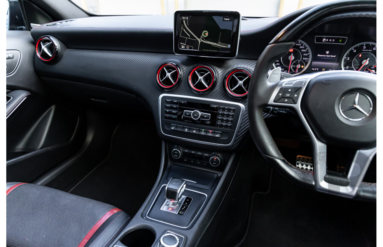 1/2015 Mercedes-Benz A45 AMG 176 MY15 5d Hatchback South Sea Blue Metallic Turbo 2.0L