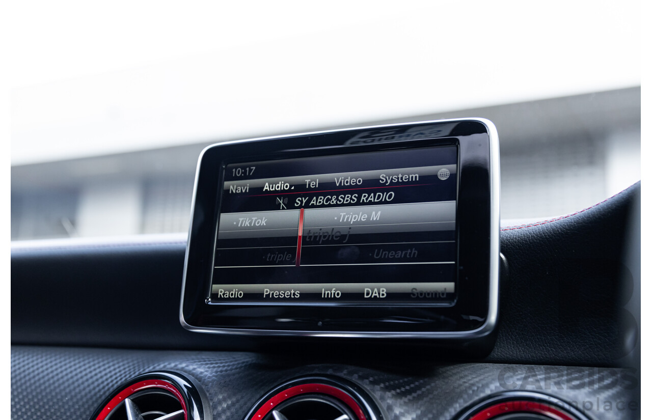 1/2015 Mercedes-Benz A45 AMG 176 MY15 5d Hatchback South Sea Blue Metallic Turbo 2.0L