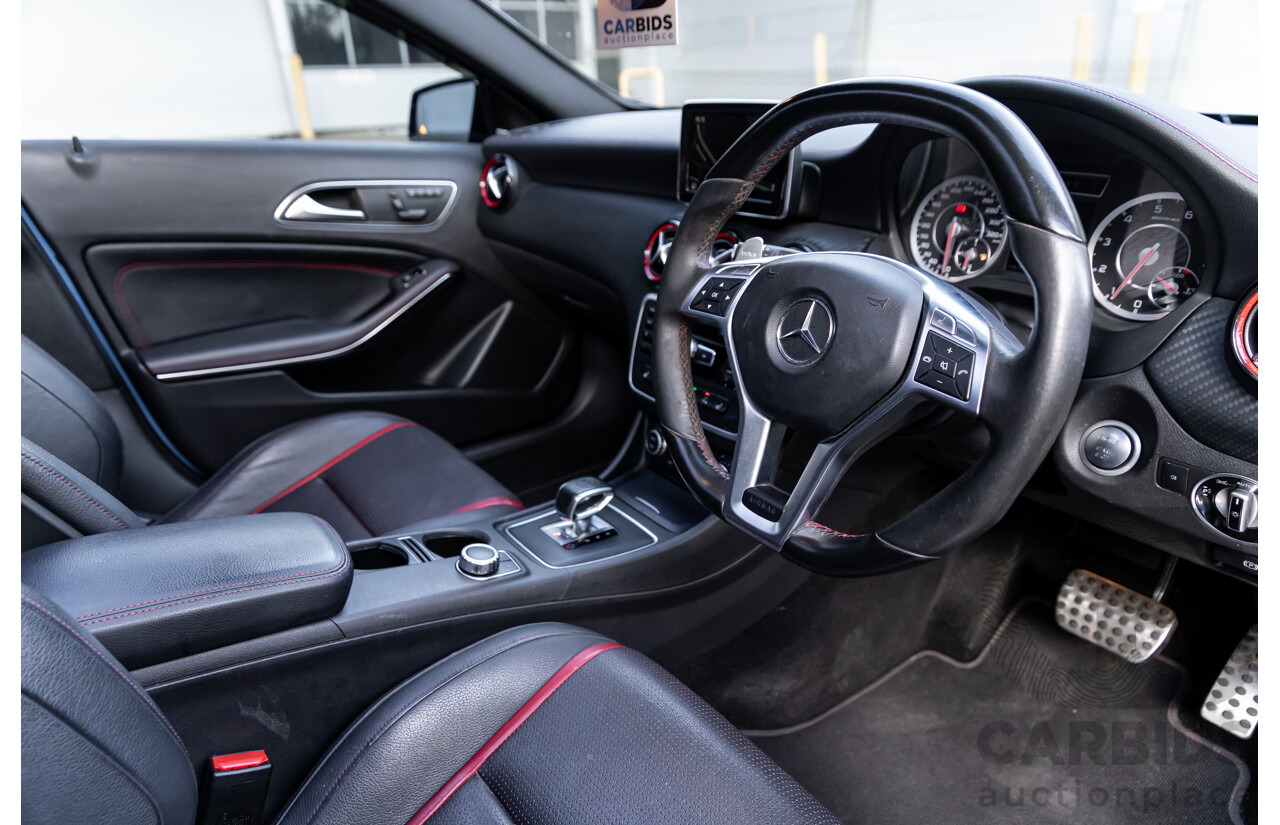 1/2015 Mercedes-Benz A45 AMG 176 MY15 5d Hatchback South Sea Blue Metallic Turbo 2.0L