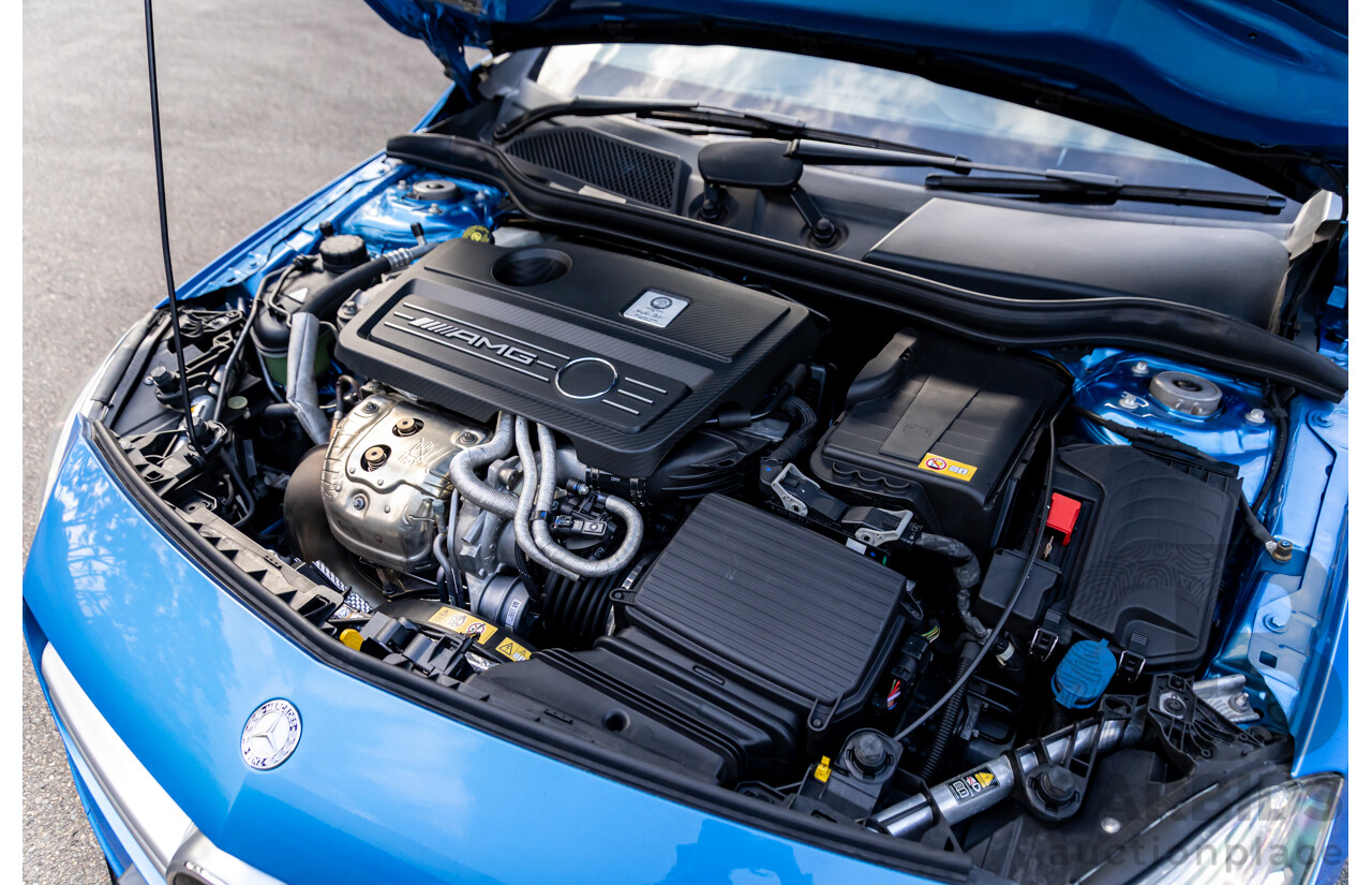 1/2015 Mercedes-Benz A45 AMG 176 MY15 5d Hatchback South Sea Blue Metallic Turbo 2.0L