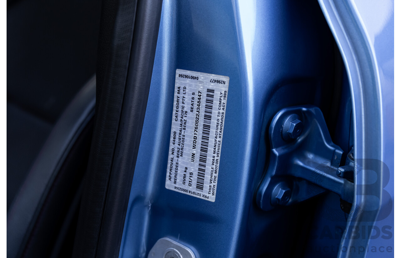 1/2015 Mercedes-Benz A45 AMG 176 MY15 5d Hatchback South Sea Blue Metallic Turbo 2.0L