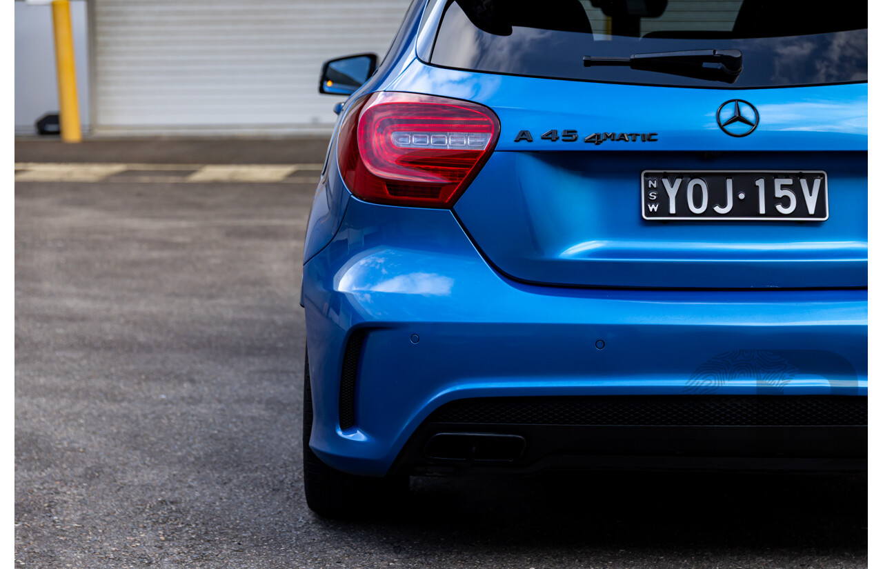 1/2015 Mercedes-Benz A45 AMG 176 MY15 5d Hatchback South Sea Blue Metallic Turbo 2.0L