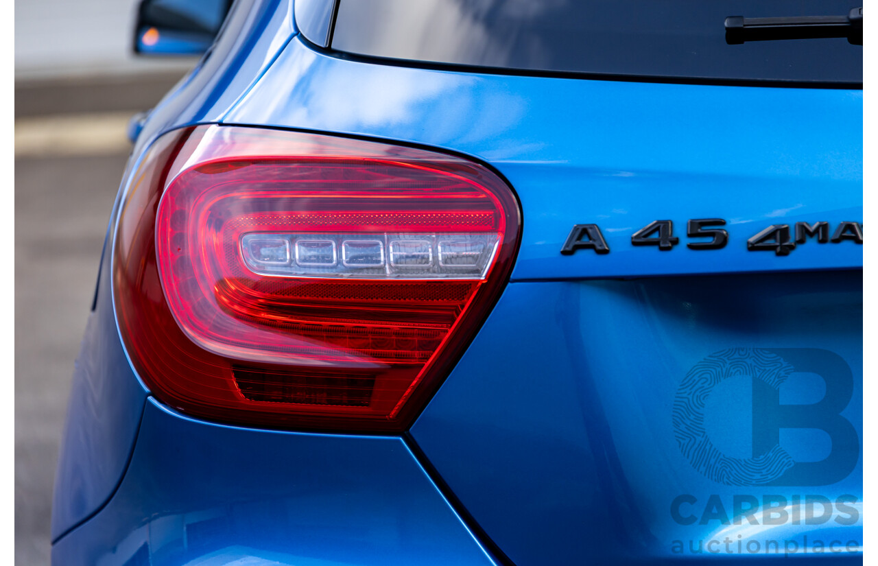 1/2015 Mercedes-Benz A45 AMG 176 MY15 5d Hatchback South Sea Blue Metallic Turbo 2.0L