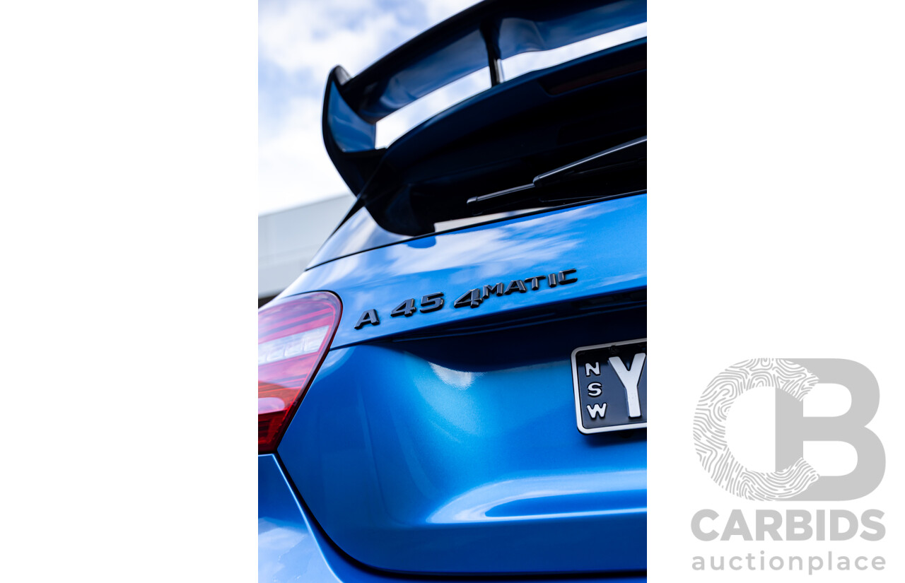 1/2015 Mercedes-Benz A45 AMG 176 MY15 5d Hatchback South Sea Blue Metallic Turbo 2.0L