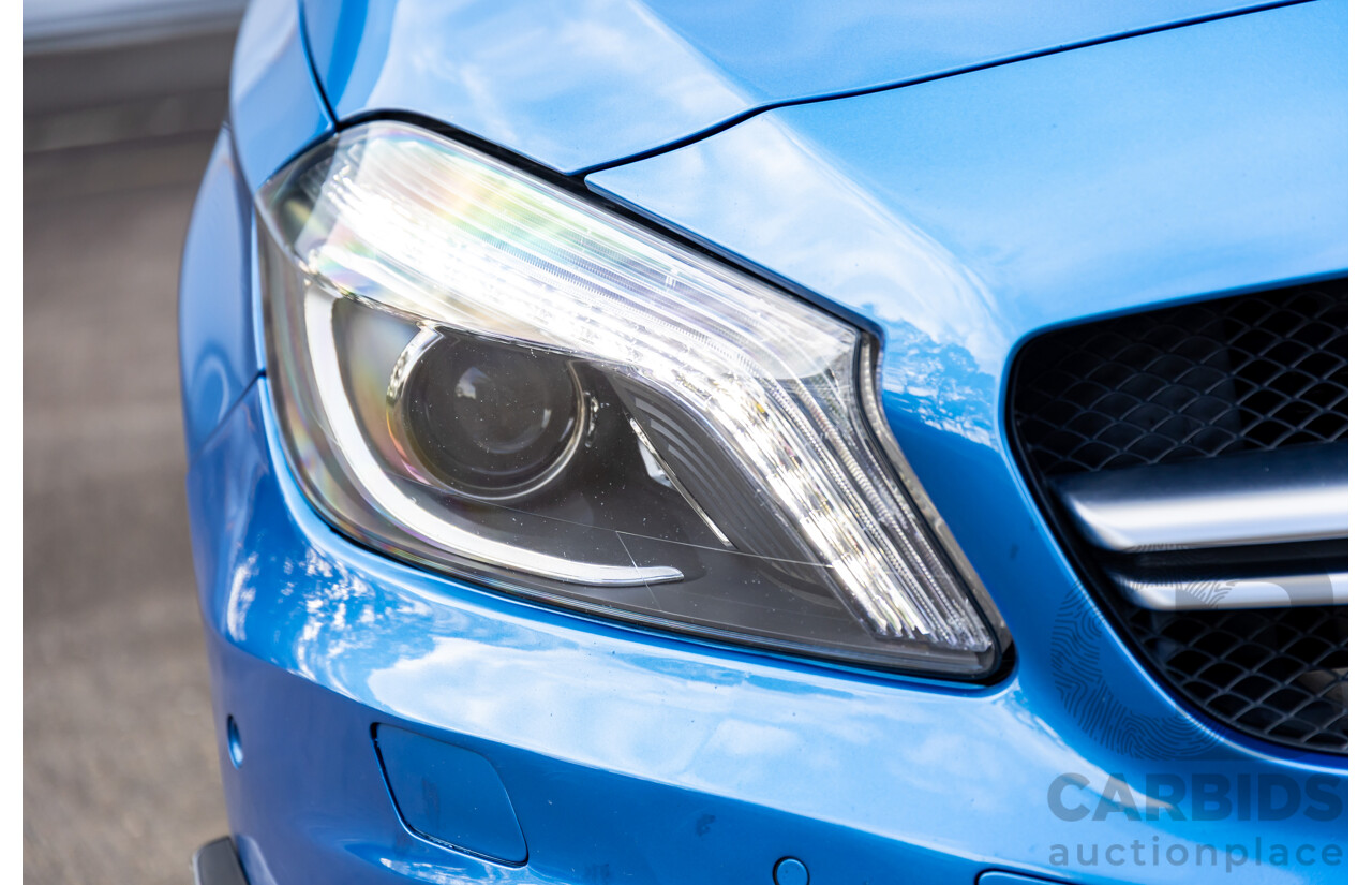 1/2015 Mercedes-Benz A45 AMG 176 MY15 5d Hatchback South Sea Blue Metallic Turbo 2.0L
