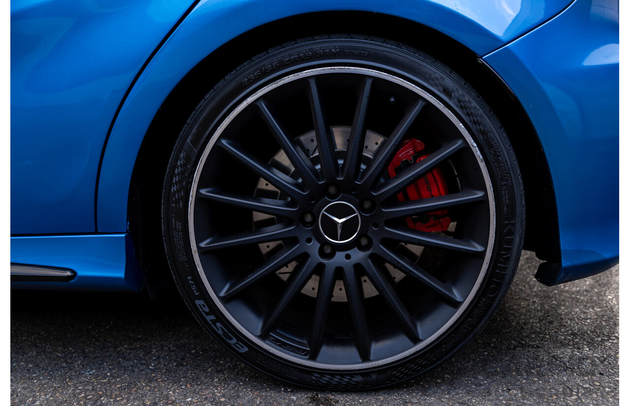 1/2015 Mercedes-Benz A45 AMG 176 MY15 5d Hatchback South Sea Blue Metallic Turbo 2.0L