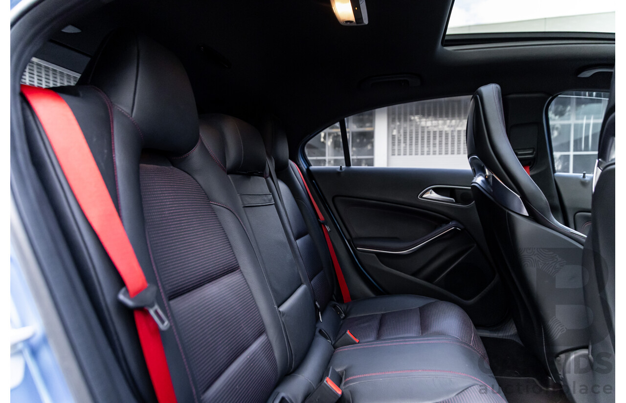 1/2015 Mercedes-Benz A45 AMG 176 MY15 5d Hatchback South Sea Blue Metallic Turbo 2.0L