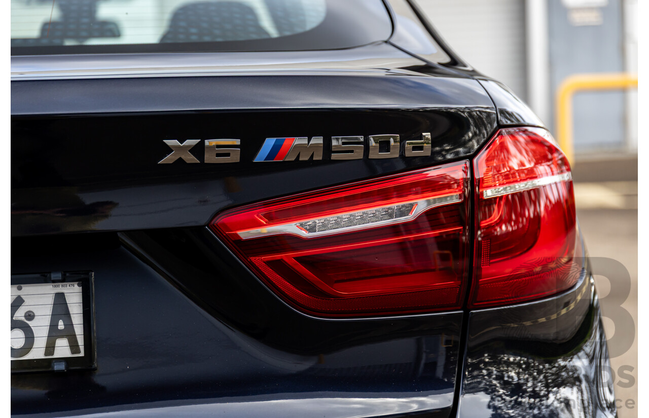 11/2014 BMW X6 M50d E71 MY14 4d Coupe Carbon Black Metallic Triple Turbo Diesel 3.0L